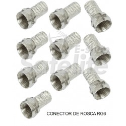 Conector Rosca P/ Cabo Rg6 - a partir de 10 unidades