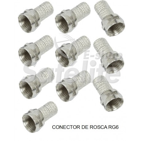 Kit Conector Rosca P/ Cabo Rg6