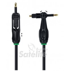 Cabo Fibra Ótica para Áudio Toslink X Mini-Plug Universal