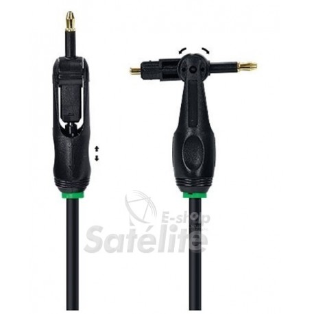 Cabo Fibra Ótica para Áudio Toslink X Mini-Plug Universal