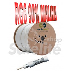 Cabo Coaxial da CABLETECH RG6 - 90%  de malha - a partir de 10 metros