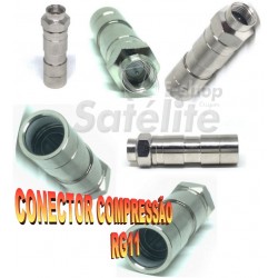 Conector de Compressão RG11 - A partir de 10 Unidades