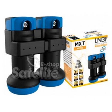 LNBF BANDA KU UNIVERSAL SIMPLES + CARONA COM FILTRO WI-MAX - MXT