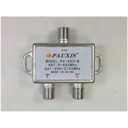 Diplexer Pauxis Satélite + UHF / VHF ANTENA TERRESTRE