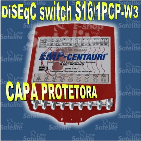 Chave DiSEqC 16x1 S16/1PCP-W3 MULTIMODE - EMP CENTAURI