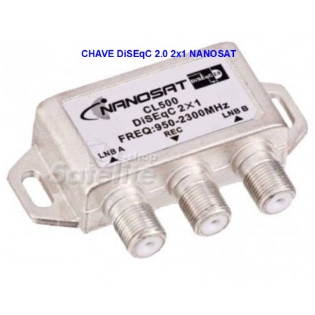 CHAVE DiSEqC 2.0 2X1 NANOSAT