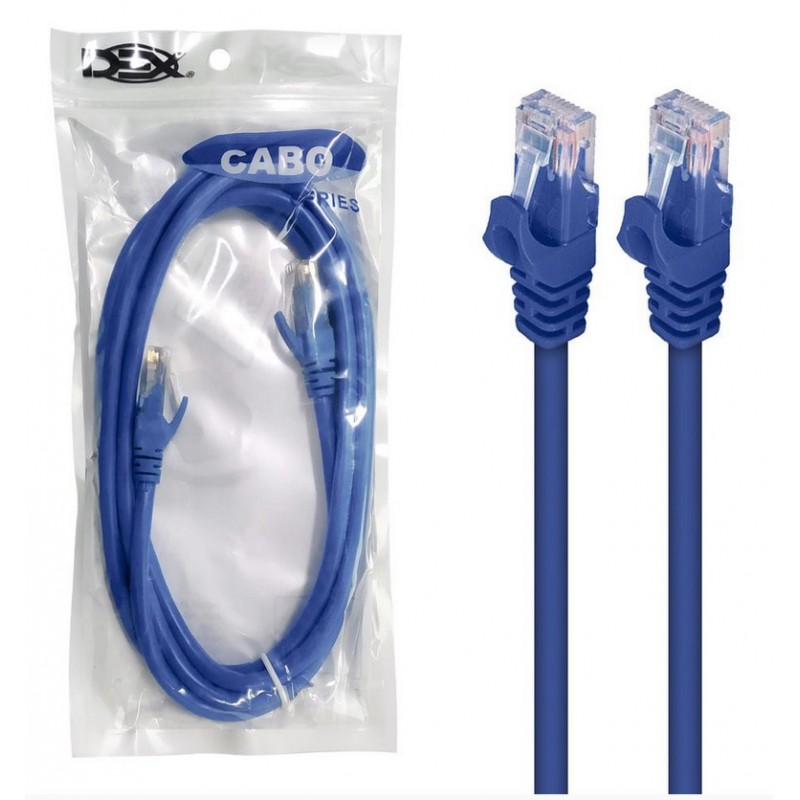 Cabo De Rede 1 Metro Montado Rj45 Fio Curto Internet Pronto Para Usar Smart  TV PC Games - Exbom - Materiais Elétricos - Magazine Luiza