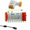 Multiswitch BEST MS5/8 Sat + Quattro LNB UHD  HD 4K - ALEMANHA