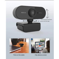 Câmera Webcam Full HD com microfone para PC
