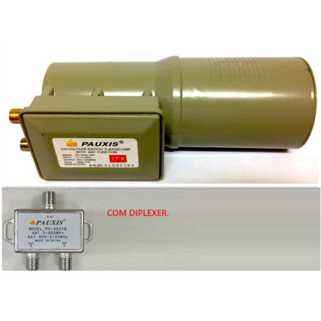 Lnbf Banda C Monoponto Pauxis + Diplexer