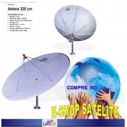 Antena Fibra de Vidro 320 CM LERO-SAT