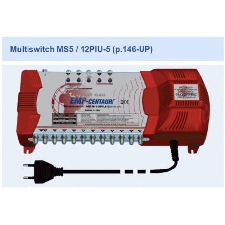 Chave Multiswitch MS5/12PIU-5 (P.146-UP) - Emp-Centauri