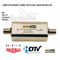 AMPLIFICADOR CONECTECH 20 dB LINHA SATELITE 950 - 2400 Mhz