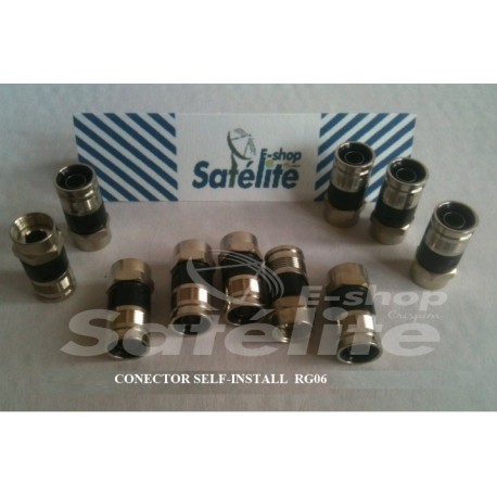 Conector Self-Install RG6 Original para Cabo Coaxial a partir de 8 unidades.