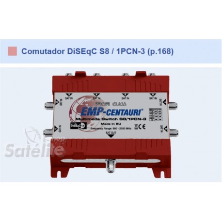 CHAVE DiSEqC 8X1 S8/1PCN-3 (P.168) MULTIMODE : EMP CENTAURI