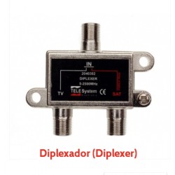 Diplexer Telesystem - Combinador UHF / VHF + Sinal Satélite