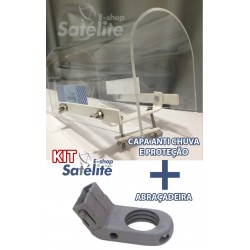 KIT Capa de proteção UV e intempéries  para LNBF Banda Ku - E-shop satelite + suporte