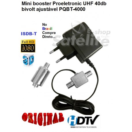 Mini Booster 40dB UHF / PQBT-4000 PROELETRONIC